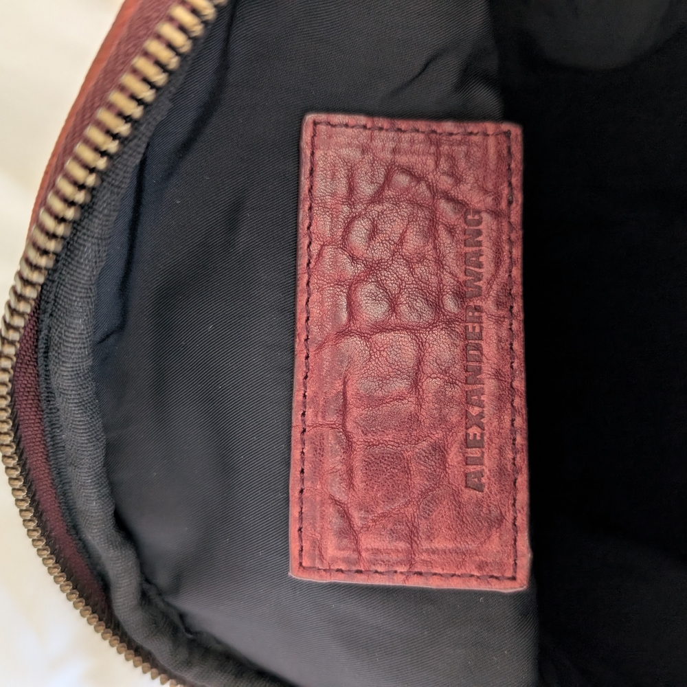 Alexander Wang Angela Pochette Burgundy - Picture 7 of 11